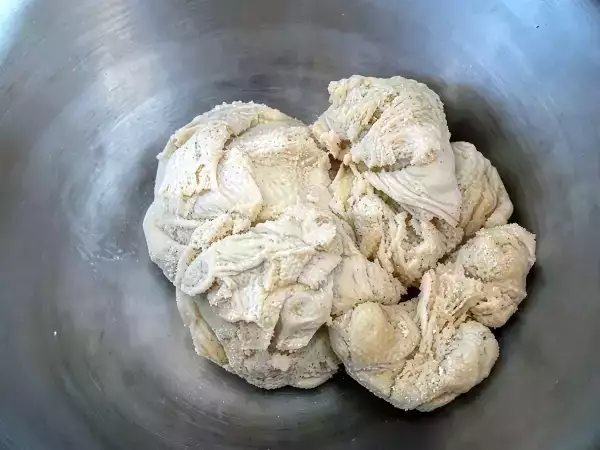 J'ai osé ... le poulet végétal (seitan pour les connaisseurs) - Préparation etape 2