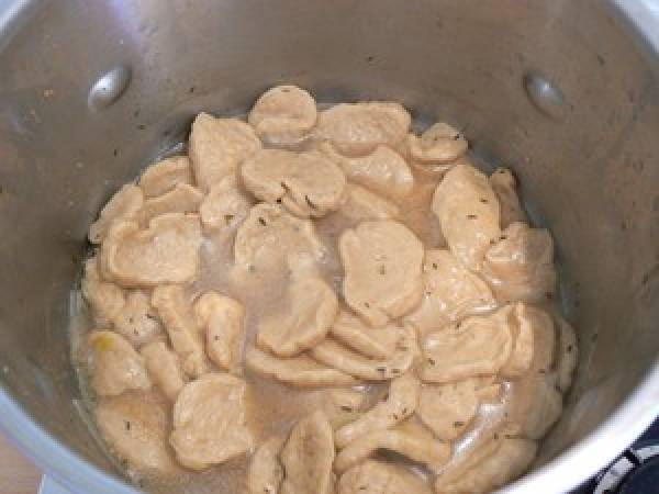 J'ai osé ... le poulet végétal (seitan pour les connaisseurs) - Préparation etape 5