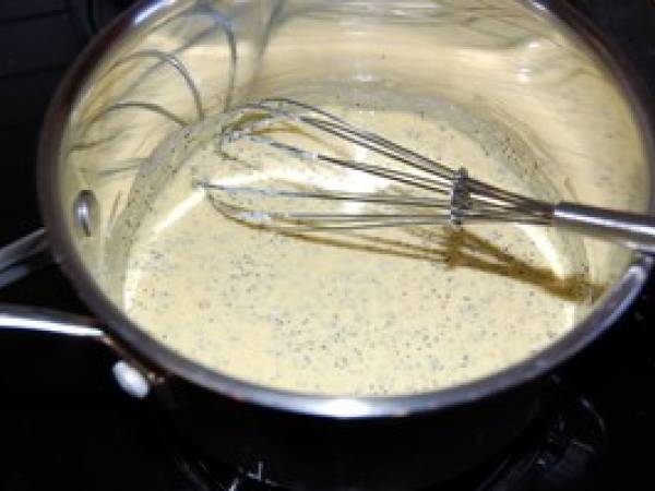 Mousse à la vanille & aux graines de pavot - Préparation etape 4