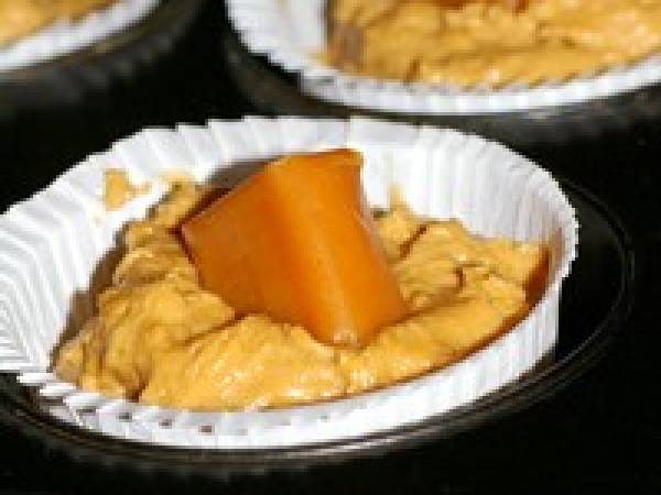 Muffins au café et coeur de caramel - Préparation etape 1