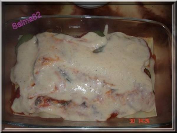 Lasagne de légumes et crevettes - Préparation etape 7