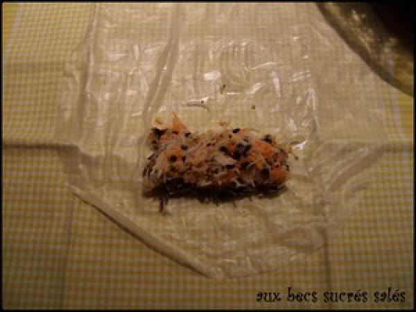 Nems au crabe sans oeuf - Préparation etape 4