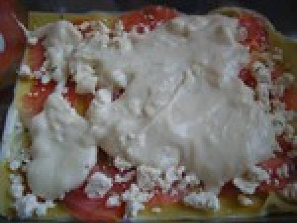 LASAGNES AU SAUMON FUMÉ ET À LA FETA - Préparation etape 5