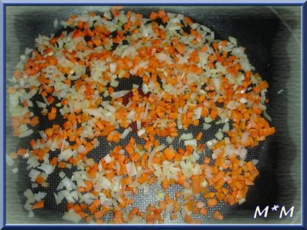 Cocktail de fruits de mer, riz au petits pois et pistils de safran - Préparation etape 2