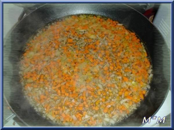 Cocktail de fruits de mer, riz au petits pois et pistils de safran - Préparation etape 4