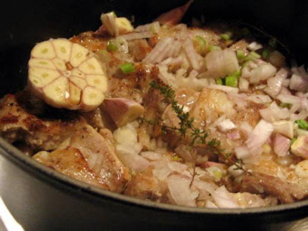 Tendrons de veau braisés - Geschmorte Kalbsbrust - Préparation etape 3