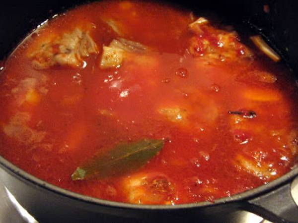 Tendrons de veau braisés - Geschmorte Kalbsbrust - Préparation etape 5