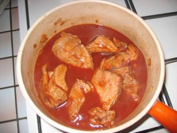 Sauté de veau au chorizo de Lisbonne - Préparation etape 1