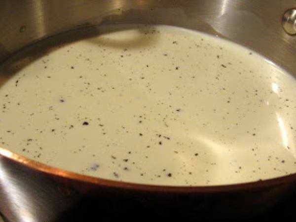 Petits pots à la vanille et à l'orange - Vanille-Crème mit Orange - Préparation etape 1