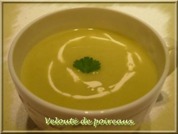 Recette d'Annie, Velouté de courgettes, Velouté aux poireaux et Boursin - Préparation etape 2