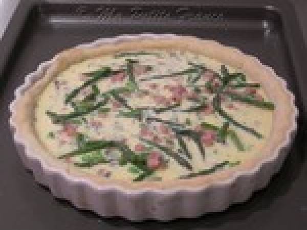 Tarte Fine aux Asperges et Jambon - Préparation etape 7
