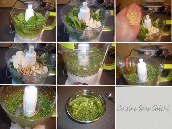 Cabillaud farci au pesto, accompagné de sauce vierge - Préparation etape 2