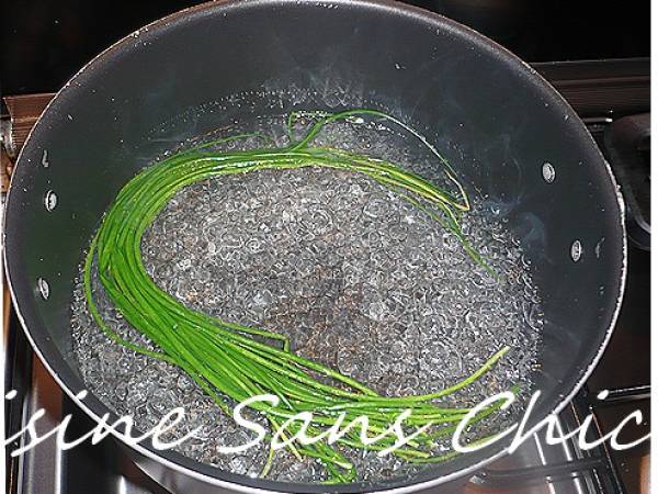 Cabillaud farci au pesto, accompagné de sauce vierge - Préparation etape 3