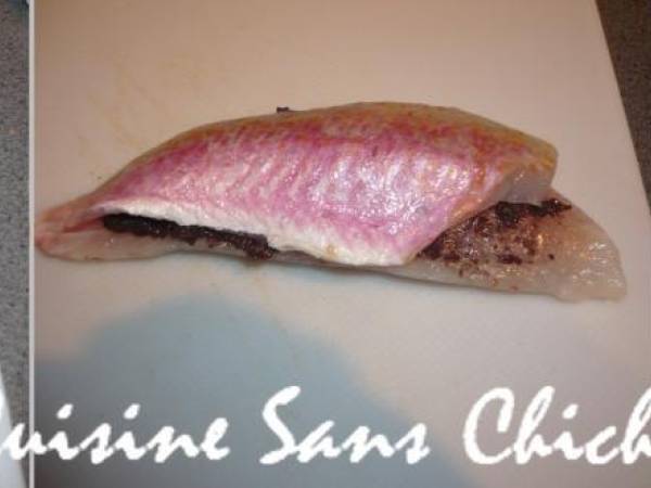 Cabillaud farci au pesto, accompagné de sauce vierge - Préparation etape 5