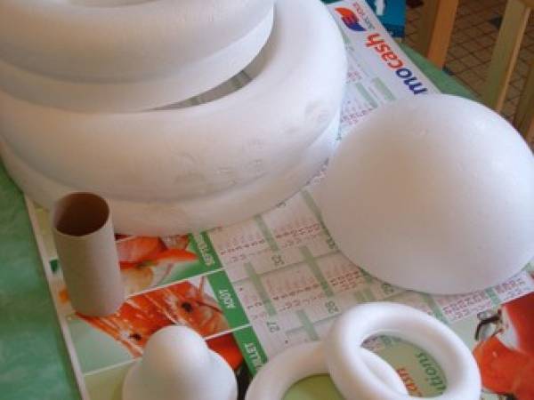 Construction d'un gâteau de bonbons pour un anniversaire coin-coin !!! - Préparation etape 1