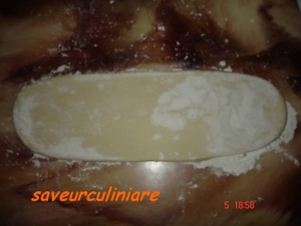 Turban du juge ou rezet el kadi - Préparation etape 4