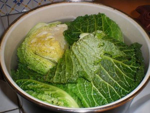 Saucisses aux choux - Préparation etape 1