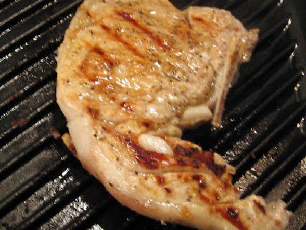 Salade de fenouil & blettes avec cotelette de veau grillé - Préparation etape 7