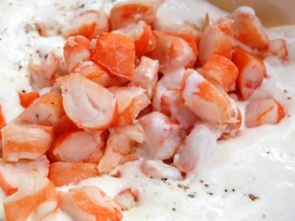 Verrine avocat, poivron & crème fouettée aux crevettes... - Préparation etape 5