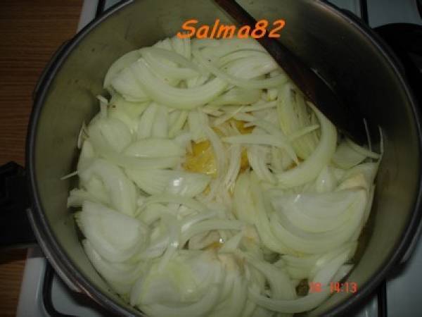 Tajine de poule aux coings caramélisés - Préparation etape 1