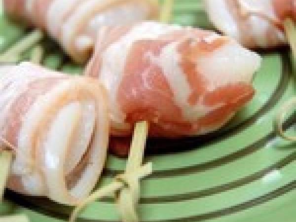 Soupe d'avocat aux St Jacques lardées & aux noisettes - Préparation etape 3