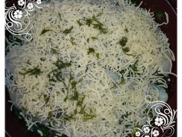 Crumble de pangasius aux épinards - Préparation etape 4