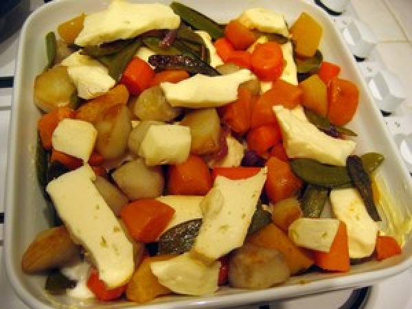 Tartiflette de légumes confits - Préparation etape 6