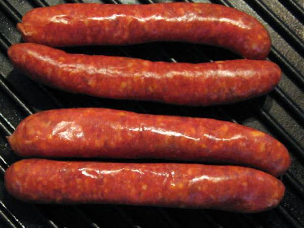 Merguez aux haricots verts - Merguez mit grünen Bohnen - Préparation etape 1