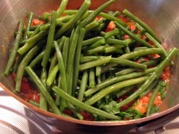 Merguez aux haricots verts - Merguez mit grünen Bohnen - Préparation etape 3