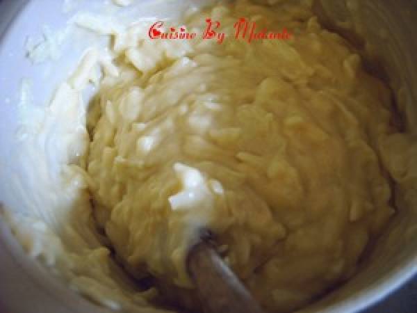 Cake pomme-cannelle- raisins secs de Sophie Dudemaine - Préparation etape 3