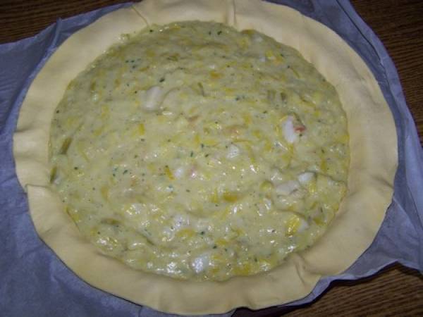 Ma tourte au poireaux et noix de st Jacques - Préparation etape 2
