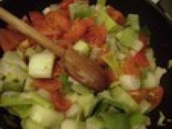 Excellentissime wok de saumon et poireaux au vin blanc - Préparation etape 3