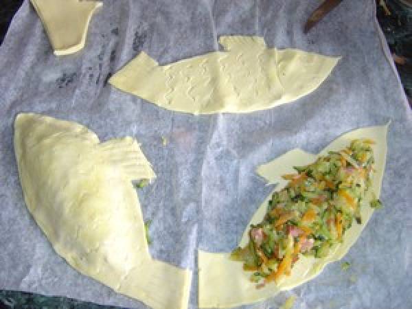 Garniture de légumes en...poisson d'Avril - Préparation etape 4