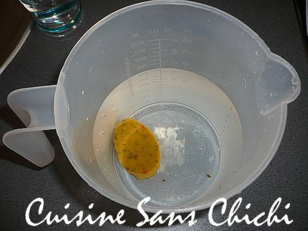 Potage de potimarron en soupière et ses petits croûtons - Préparation etape 1