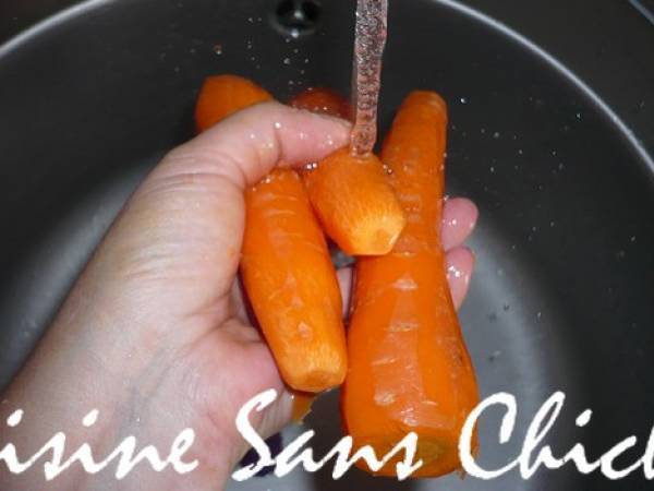 Potage de potimarron en soupière et ses petits croûtons - Préparation etape 5