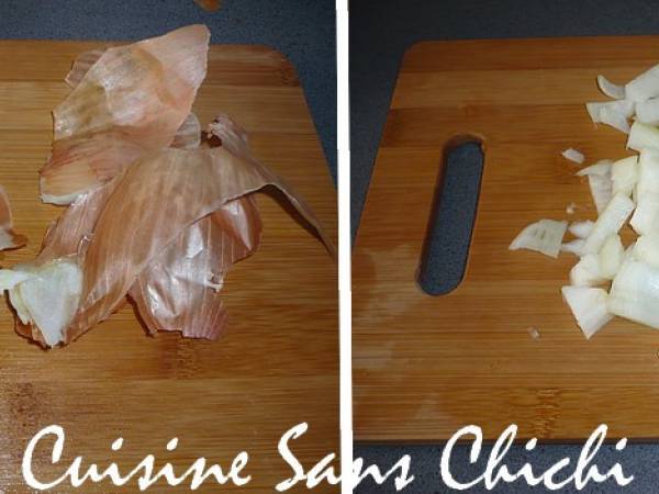 Potage de potimarron en soupière et ses petits croûtons - Préparation etape 6