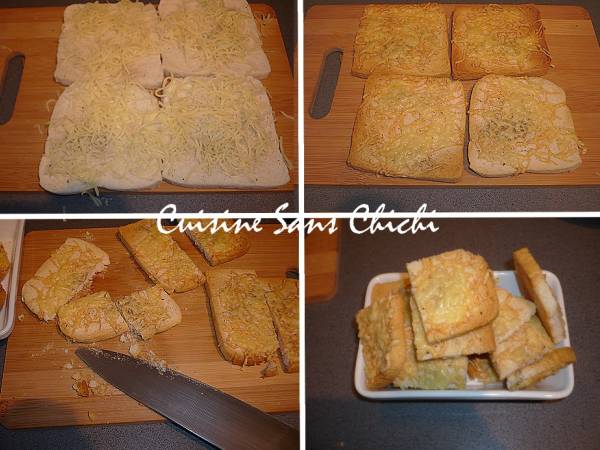 Potage de potimarron en soupière et ses petits croûtons - Préparation etape 10