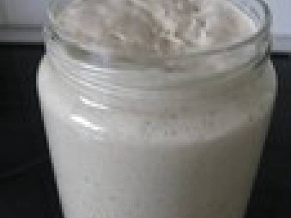 Mon levain naturel au sucre et son premier pain - Préparation etape 6