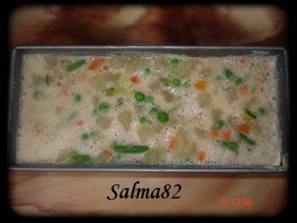 Cake aux legumes - Préparation etape 5