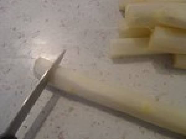 Asperges blanche sauce Hollandaise - Préparation etape 3