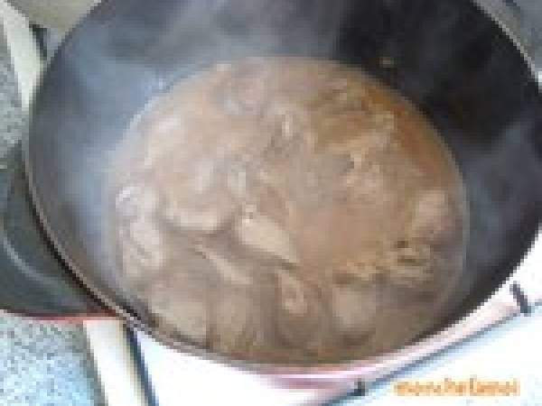 Sauté Minute de Gigot d'Agneau, aux Cives - Préparation etape 5