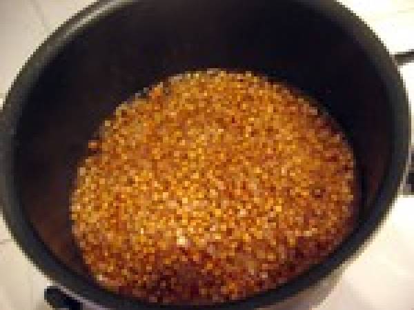 Bavarois d'avocat épicé au saumon fumé et kasha - Préparation etape 1