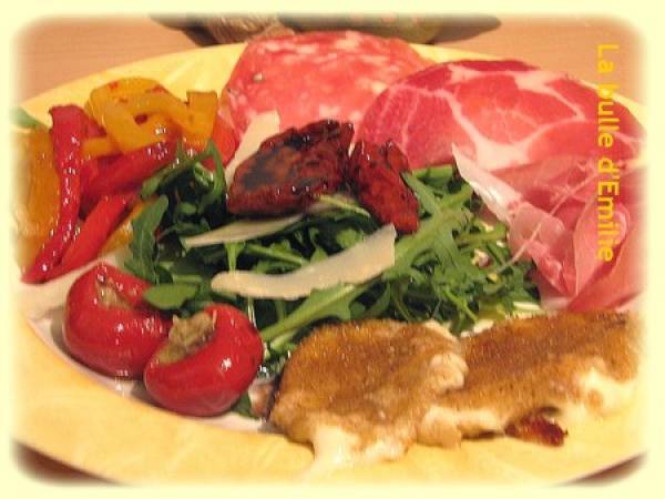 Assiette d'antipasti maison - Préparation etape 4