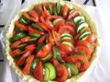 Etape 5 - Tarte du soleil : courgettes - tomates