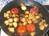 Etape 5 - Omelette aux pommes de terre de Noimoutier et au chorizo