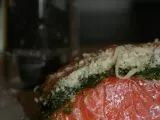 Etape 4 - Mon saumon en croute de pesto et parmesan