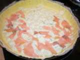 Etape 2 - Tarte ravioles saumon