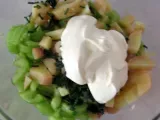 Etape 3 - Krabben-Gurkensalat - Salade de concombre et crevettes grises