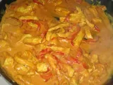 Etape 6 - Curry de dinde aux poivrons et au lait de coco, bien sûr que je suis Kap !!!