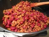 Etape 4 - Courge butternut farcie de chili con carne et épinards